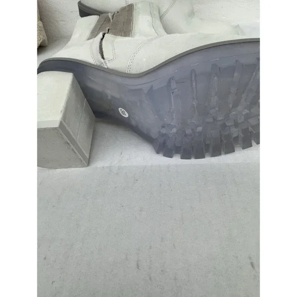 Free People James Chelsea Boots Leather Cushioned Cream Womens EUR 38 US 8 - Picture 6 of 7